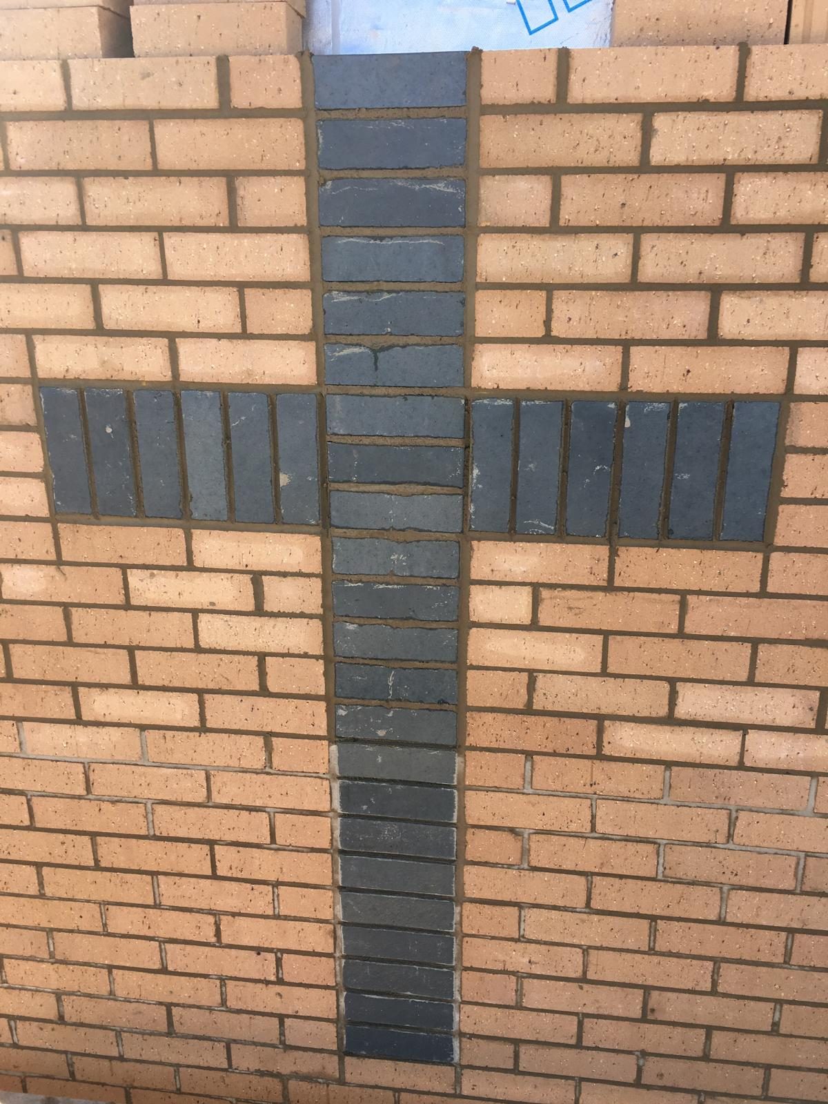 Decorative brickwork with contrasting dark brick detail